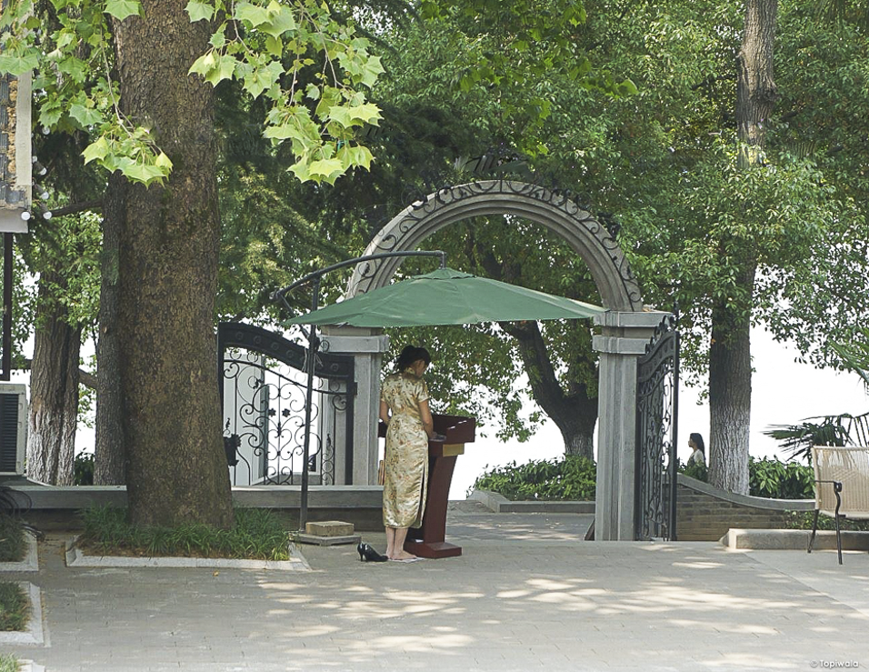 Lakeside pavilion, China